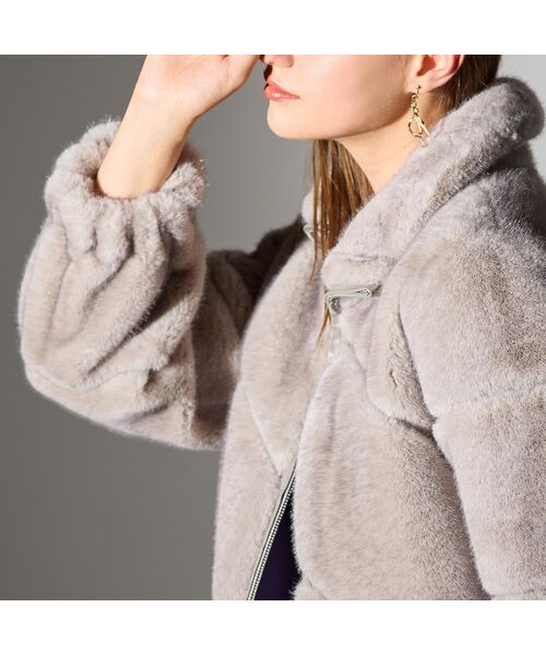 Liliane Burty(Lサイズ) / リリアンビューティ その他アウター | 【L~4L】フェイクファージャケット | 詳細13