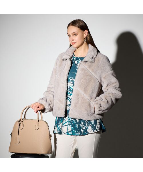 Liliane Burty(Lサイズ) / リリアンビューティ その他アウター | 【L~4L】フェイクファージャケット | 詳細3