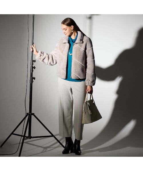 Liliane Burty(Lサイズ) / リリアンビューティ その他アウター | 【L~4L】フェイクファージャケット | 詳細6