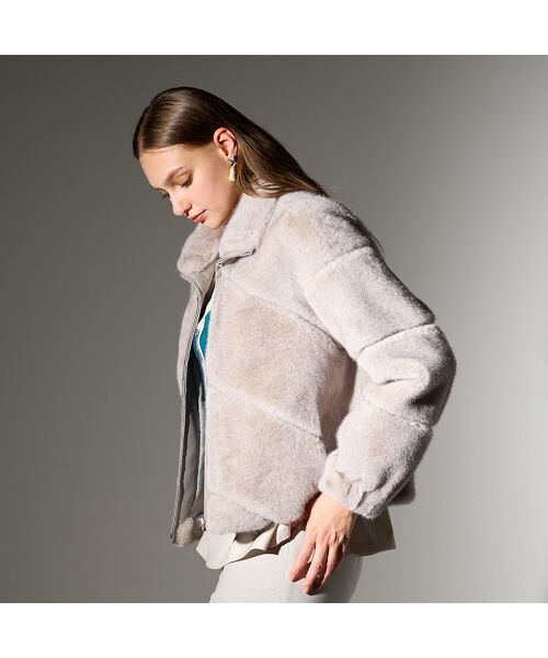 Liliane Burty(Lサイズ) / リリアンビューティ その他アウター | 【L~4L】フェイクファージャケット | 詳細9