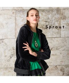 Liliane Burty（Lサイズ） / リリアンビューティ その他アウター | 【M～4L】ベロアボンディングジップアップパーカー