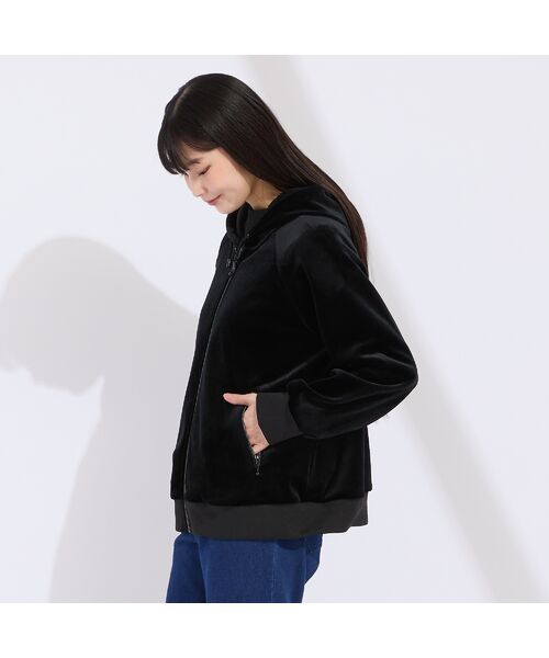 Liliane Burty(Lサイズ) / リリアンビューティ その他アウター | 【M~4L】ベロアボンディングジップアップパーカー | 詳細10