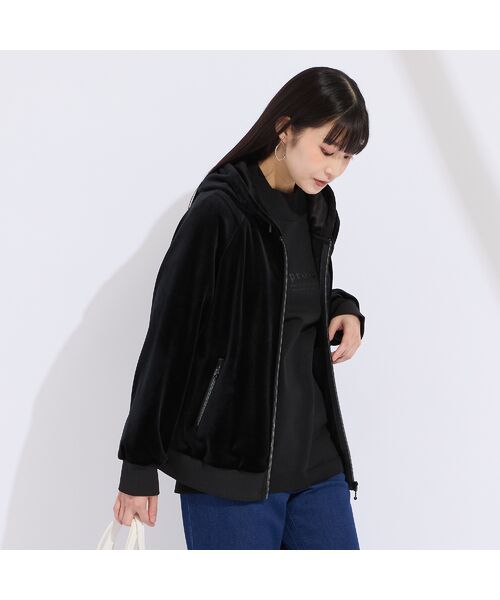 Liliane Burty(Lサイズ) / リリアンビューティ その他アウター | 【M~4L】ベロアボンディングジップアップパーカー | 詳細7
