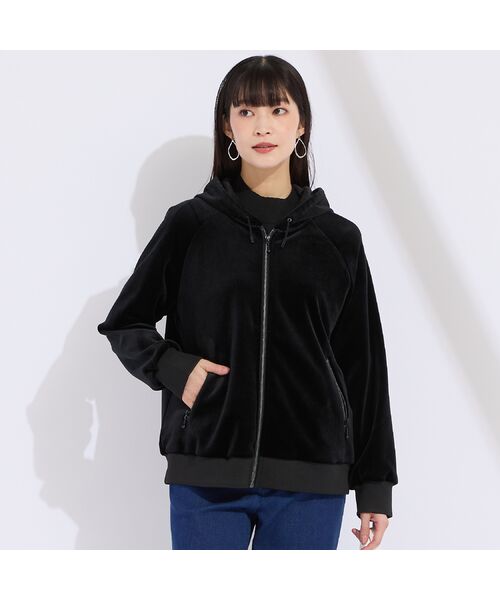 Liliane Burty(Lサイズ) / リリアンビューティ その他アウター | 【M~4L】ベロアボンディングジップアップパーカー | 詳細9
