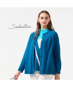 Liliane Burty（Lサイズ） / リリアンビューティ カーディガン・ボレロ | 【L～4L/アンサンブル対応】カシミヤニットカーディガン