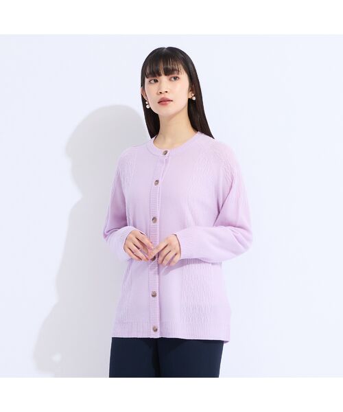 Liliane Burty(Lサイズ) / リリアンビューティ カーディガン・ボレロ | 【L~4L/アンサンブル対応】カシミヤニットカーディガン | 詳細4