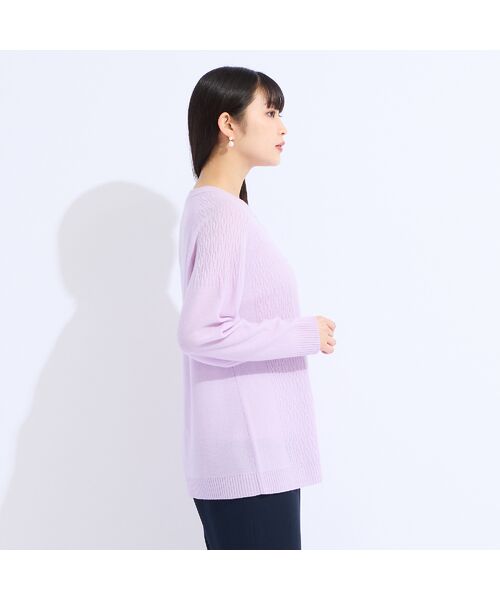 Liliane Burty(Lサイズ) / リリアンビューティ カーディガン・ボレロ | 【L~4L/アンサンブル対応】カシミヤニットカーディガン | 詳細5