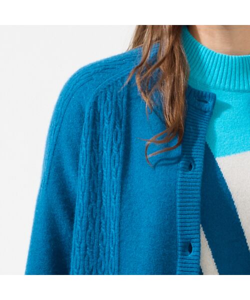 Liliane Burty(Lサイズ) / リリアンビューティ カーディガン・ボレロ | 【L~4L/アンサンブル対応】カシミヤニットカーディガン | 詳細11