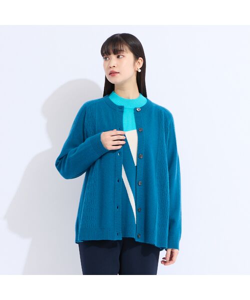 Liliane Burty(Lサイズ) / リリアンビューティ カーディガン・ボレロ | 【L~4L/アンサンブル対応】カシミヤニットカーディガン | 詳細12