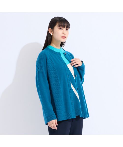 Liliane Burty(Lサイズ) / リリアンビューティ カーディガン・ボレロ | 【L~4L/アンサンブル対応】カシミヤニットカーディガン | 詳細13