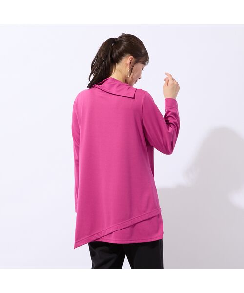 Liliane Burty（Lサイズ） / リリアンビューティ カットソー | 【M～４L】デザイン衿無地Ｔシャツ | 詳細3