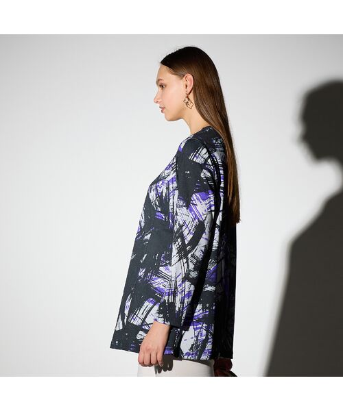 Liliane Burty（Lサイズ） / リリアンビューティ カットソー | 【M～４L】幾何プリントプルオーバーチュニック | 詳細12