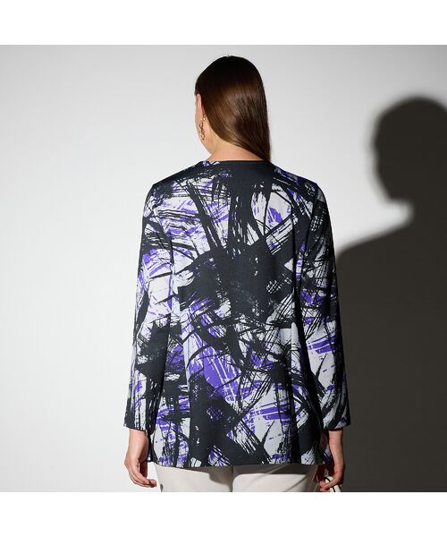 Liliane Burty（Lサイズ） / リリアンビューティ カットソー | 【M～４L】幾何プリントプルオーバーチュニック | 詳細13