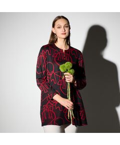 Liliane Burty（Lサイズ） / リリアンビューティ カットソー | 【M～４L】裏起毛ジャカードチュニック