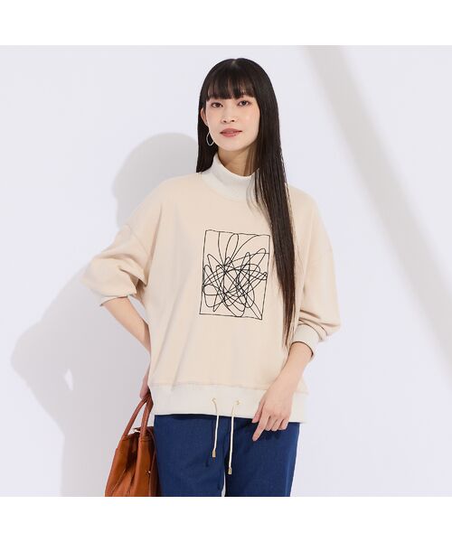 Liliane Burty（Lサイズ） / リリアンビューティ カットソー | 【L～４L/セットアップ対応】ハニカムダンボールプルオーバーカットソー | 詳細5