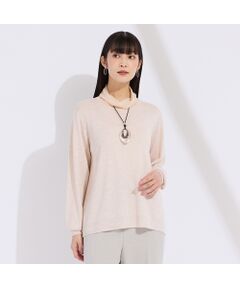 Liliane Burty（Lサイズ） / リリアンビューティ ニット・セーター | 【L～４L・アンサンブル対応】シアーネックプルオーバーニット