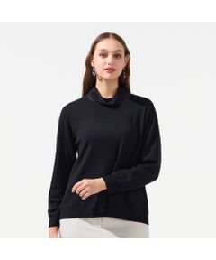 Liliane Burty（Lサイズ） / リリアンビューティ ニット・セーター | 【L～４L・アンサンブル対応】シアーネックプルオーバーニット