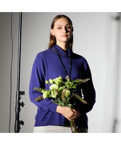 Liliane Burty（Lサイズ） / リリアンビューティ ニット・セーター | 【L～４L・アンサンブル対応】シアーネックプルオーバーニット