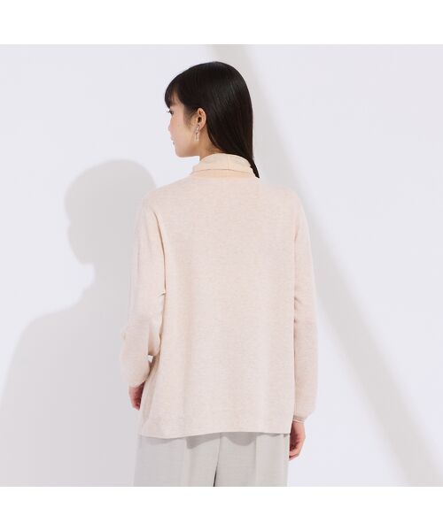 Liliane Burty(Lサイズ) / リリアンビューティ ニット・セーター | 【L~4L・アンサンブル対応】シアーネックプルオーバーニット | 詳細2