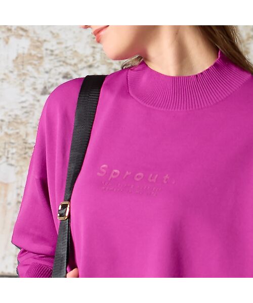 Liliane Burty（Lサイズ） / リリアンビューティ ニット・セーター | 【L・3L】配色ハイネックプルオーバーニット | 詳細12