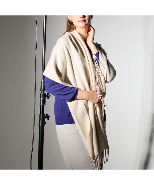 Liliane Burty（Lサイズ） / リリアンビューティ マフラー・ショール・スヌード・ストール | カシミヤストール | 詳細1