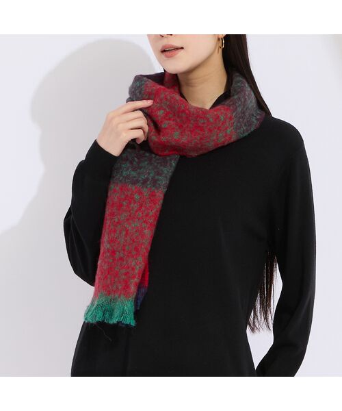 Liliane Burty（Lサイズ） / リリアンビューティ マフラー・ショール・スヌード・ストール | フランス製チェックストール | 詳細1