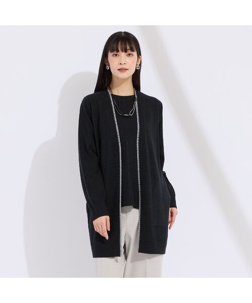 Liliane Burty（Lサイズ） / リリアンビューティ カーディガン・ボレロ | 【L～4L/アンサンブル対応】着流しカーディガン | 詳細2