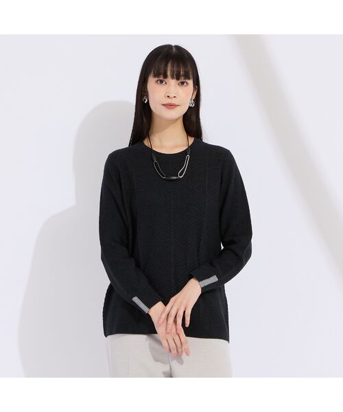 Liliane Burty（Lサイズ） / リリアンビューティ ニット・セーター | 【L～4L/アンサンブル対応】プルオーバーニット | 詳細2