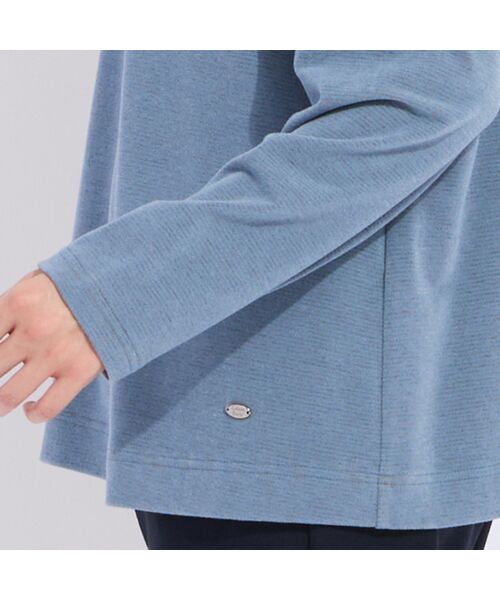 Liliane Burty（Lサイズ） / リリアンビューティ カットソー | 【M～4L】吸湿発熱ハイネックボーダーＴシャツ | 詳細6