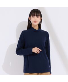 Liliane Burty（Lサイズ） / リリアンビューティ カットソー | 【M～4L】吸湿発熱ハイネックＴシャツ