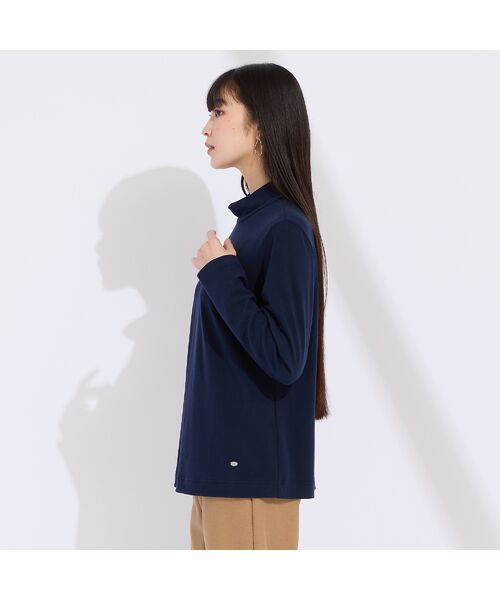 Liliane Burty（Lサイズ） / リリアンビューティ カットソー | 【M～4L】吸湿発熱ハイネックＴシャツ | 詳細3