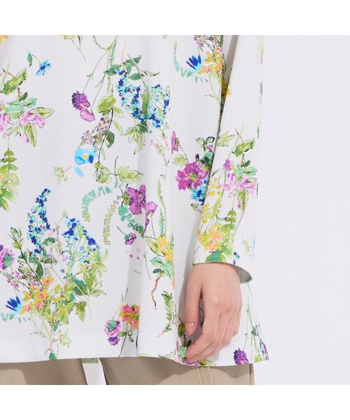 Liliane Burty（Lサイズ） / リリアンビューティ カットソー | 【M～4L】フラワープリントチュニック | 詳細6