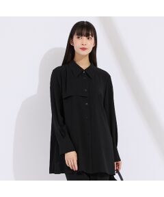 Liliane Burty（Lサイズ） / リリアンビューティ シャツ・ブラウス | 【WEB先行販売/セットアップ対応】バックサテン梨地衿付きブラウス