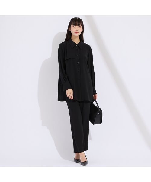 Liliane Burty(Lサイズ) / リリアンビューティ シャツ・ブラウス | 【WEB先行販売/セットアップ対応】バックサテン梨地衿付きブラウス | 詳細12