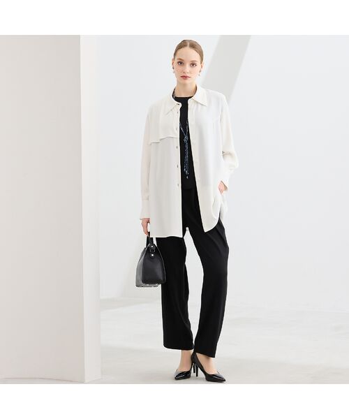 Liliane Burty（Lサイズ） / リリアンビューティ その他パンツ | 【WEB先行販売/セットアップ対応】バックサテン梨地オールゴムパンツ | 詳細7