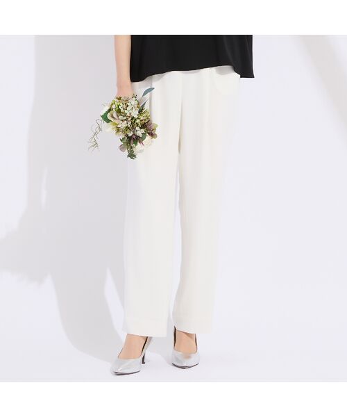 Liliane Burty（Lサイズ） / リリアンビューティ その他パンツ | 【WEB先行販売/セットアップ対応】バックサテン梨地オールゴムパンツ　裏地付き | 詳細2