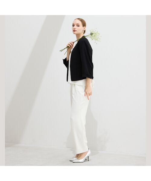 Liliane Burty（Lサイズ） / リリアンビューティ その他パンツ | 【L～4L/セットアップ対応】バックサテン梨地オールゴムパンツ　裏地付き | 詳細6