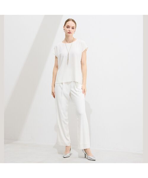 Liliane Burty（Lサイズ） / リリアンビューティ その他パンツ | 【L～4L/セットアップ対応】バックサテン梨地オールゴムパンツ　裏地付き | 詳細7