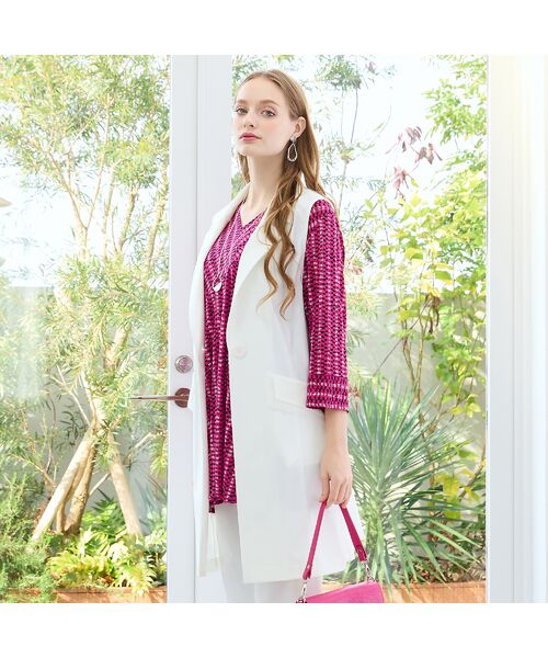 Liliane Burty（Lサイズ） / リリアンビューティ ベスト | 【M～4L】はっ水・接触冷感テーラードベスト | 詳細2