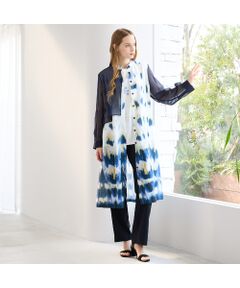 Liliane Burty（Lサイズ） / リリアンビューティ ミニ丈・ひざ丈ワンピース | 【M～4L】レイヤード風タイダイプリントワンピース