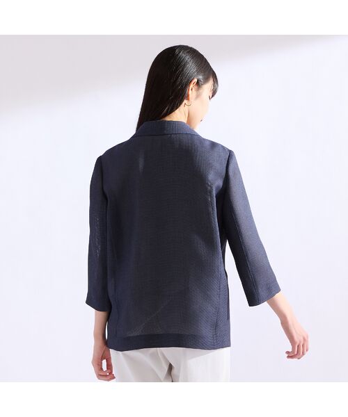 Liliane Burty(Lサイズ) / リリアンビューティ テーラードジャケット | 【M~4L】シャンブレーカラミジャケット | 詳細10
