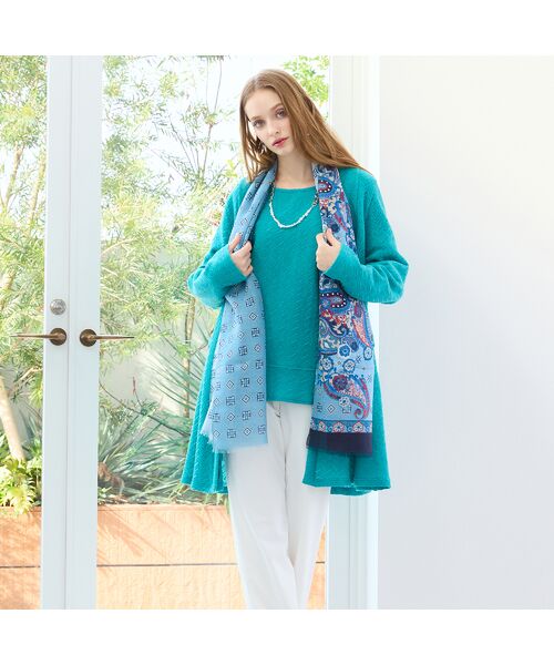 Liliane Burty(Lサイズ) / リリアンビューティ カーディガン・ボレロ | 【M~4L/アンサンブル可】イタリア製素材ヘリンボーンカーディガン | 詳細16