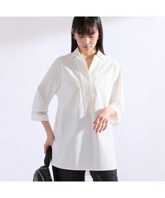 Liliane Burty（Lサイズ） / リリアンビューティ シャツ・ブラウス | 【M～4L】はっ水・接触冷感スキッパーブラウス