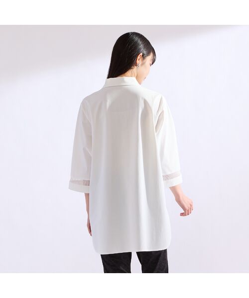 Liliane Burty（Lサイズ） / リリアンビューティ シャツ・ブラウス | 【M～4L】はっ水・接触冷感スキッパーブラウス | 詳細3