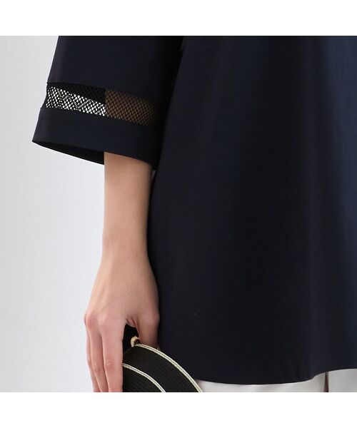 Liliane Burty（Lサイズ） / リリアンビューティ シャツ・ブラウス | 【M～4L】はっ水・接触冷感スキッパーブラウス | 詳細13