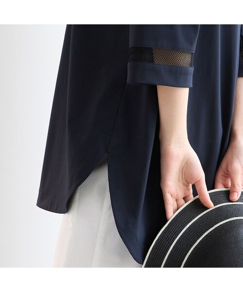 Liliane Burty（Lサイズ） / リリアンビューティ シャツ・ブラウス | 【M～4L】はっ水・接触冷感スキッパーブラウス | 詳細14