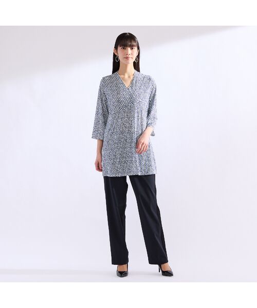 Liliane Burty（Lサイズ） / リリアンビューティ カットソー | 【M～4L】ストライププリントTシャツ | 詳細10