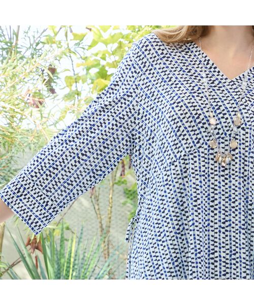 Liliane Burty（Lサイズ） / リリアンビューティ カットソー | 【M～4L】ストライププリントTシャツ | 詳細4