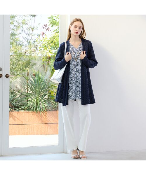 Liliane Burty（Lサイズ） / リリアンビューティ カットソー | 【M～4L】ストライププリントTシャツ | 詳細6