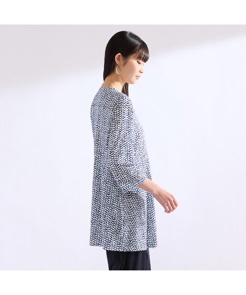 Liliane Burty（Lサイズ） / リリアンビューティ カットソー | 【M～4L】ストライププリントTシャツ | 詳細8